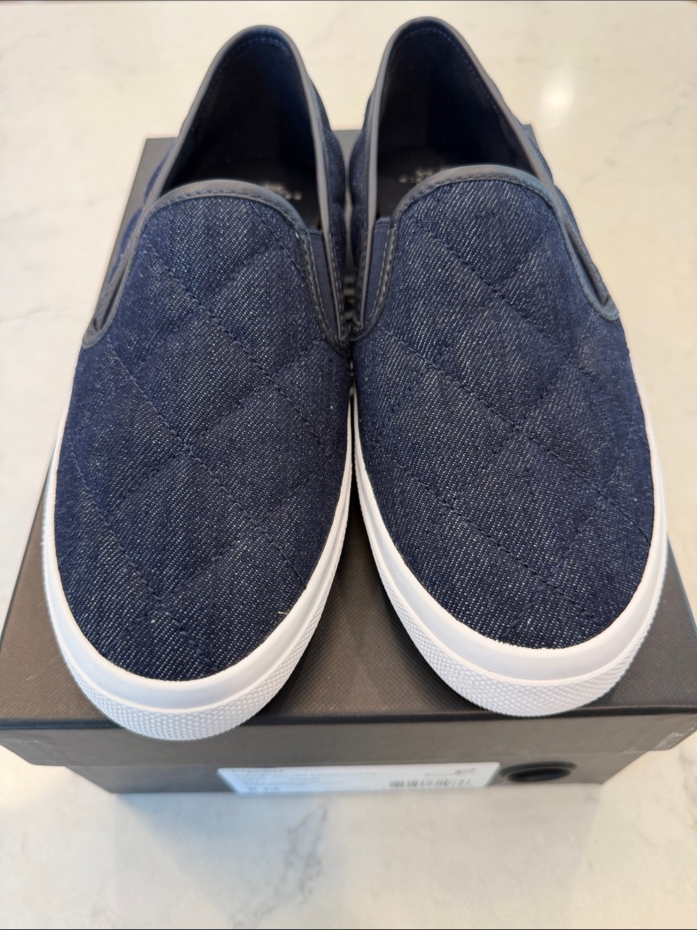 Coach NEW Carla Quilted Denim/Nappa‎ Shoes